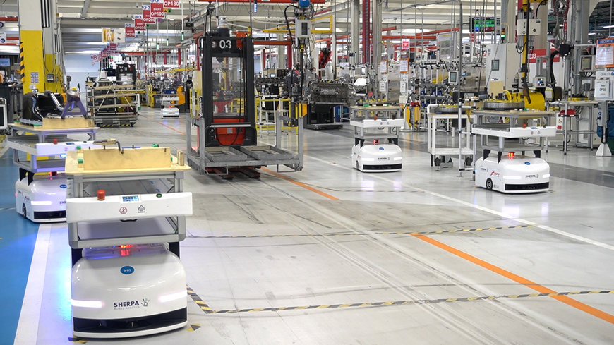 Sherpa Mobile Robotics despliega una flota de robots para la automatización de líneas en FPT Industrial